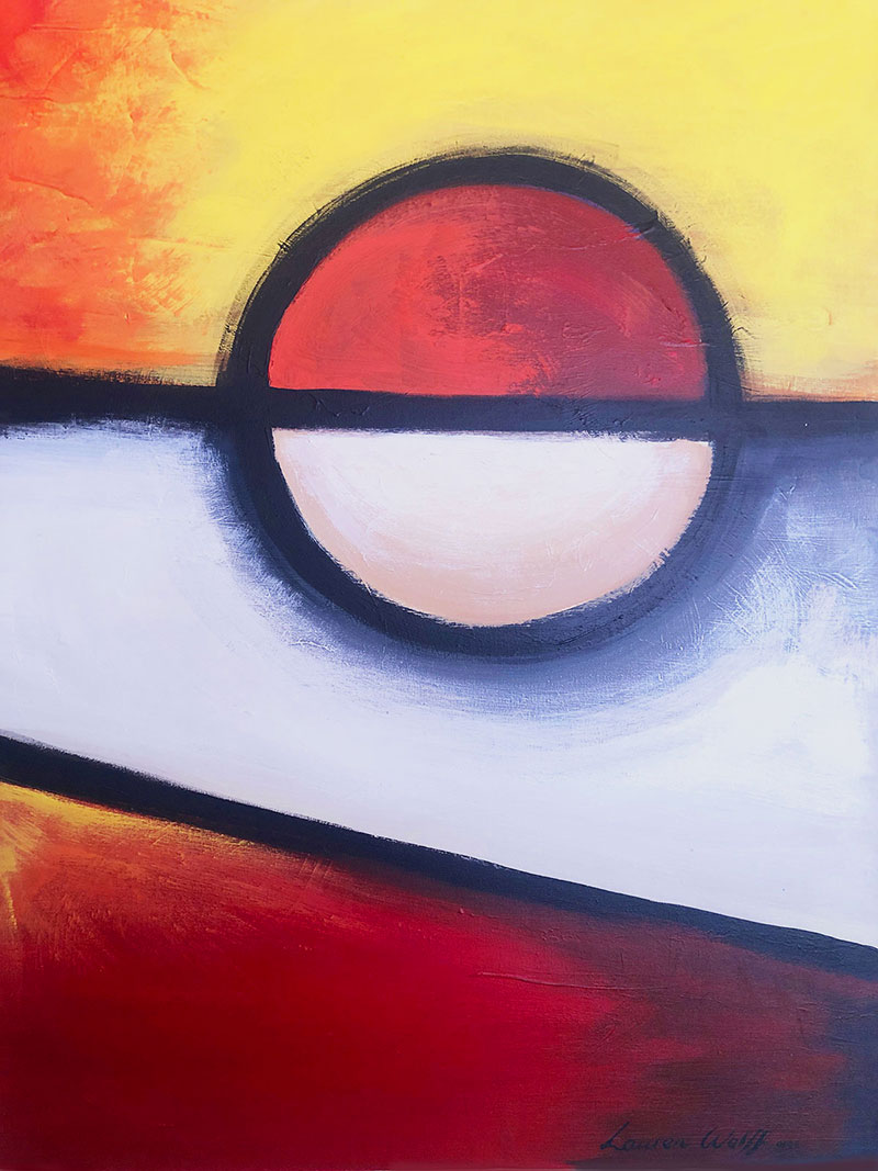 Abstract large scale acrylics on canvas